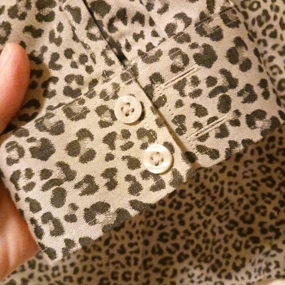 Chico's Animal Print Button Down Shirt - Picture 8 of 13